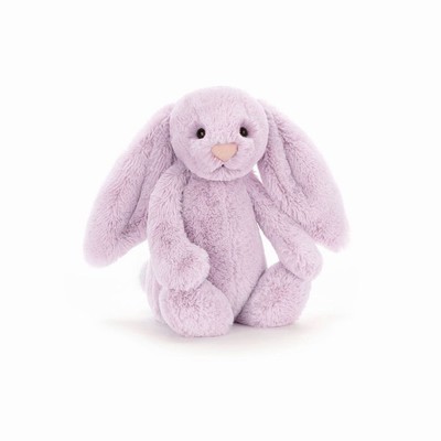 Jellycat Bashful Lilac Bunny New Zealand | VDPHW2756